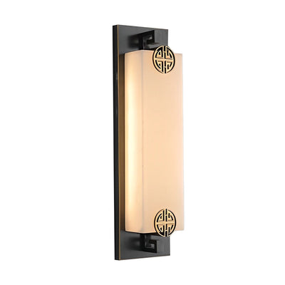 Frank LED Classic Retro Copper Marble Outdoor Wall Lights