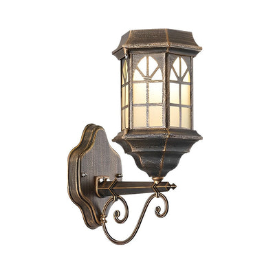 Blesed Retro LED Solar Aluminum Outdoor Wall Lamp