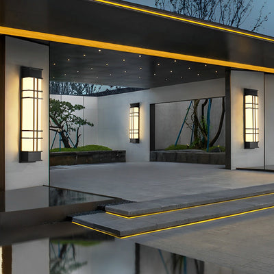 Loisa Retro Rectangular LED Traditional Outdoor Wall Lamp