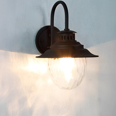 Quenby Creative LED Modern Glass Outdoor Wall Lamp