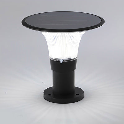 Juli Round LED Modern Aluminum Outdoor Fence Post Pillar Lamp