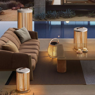 Lamont Handmade LED Modern Portable Steel Outdoor Lanterns