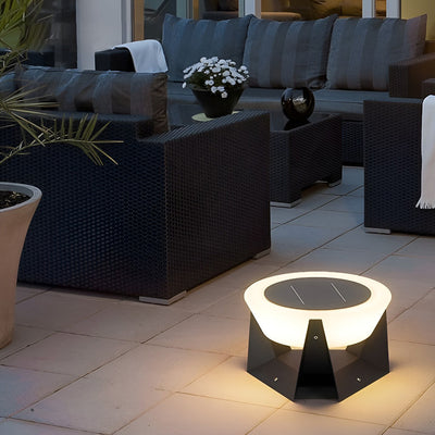 Eunice LED Modern Steel Outdoor Post Pillar Light