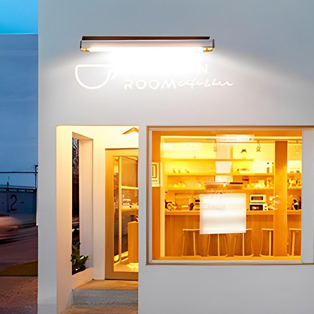 Jennifer Rectangular LED Modern Aluminum Outdoor Wall Lamp