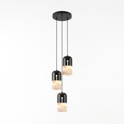 Silas Alabaster Duotone Capsule Pendant Lamp