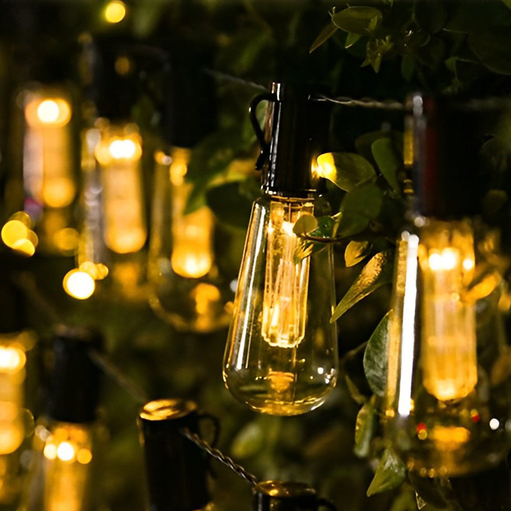 Brenda Retro Bulb USB LED Solar String Outdoor Lights