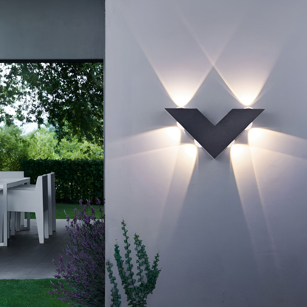 Seeds V-shaped Modern Aluminum Outdoor Wall Washer Light