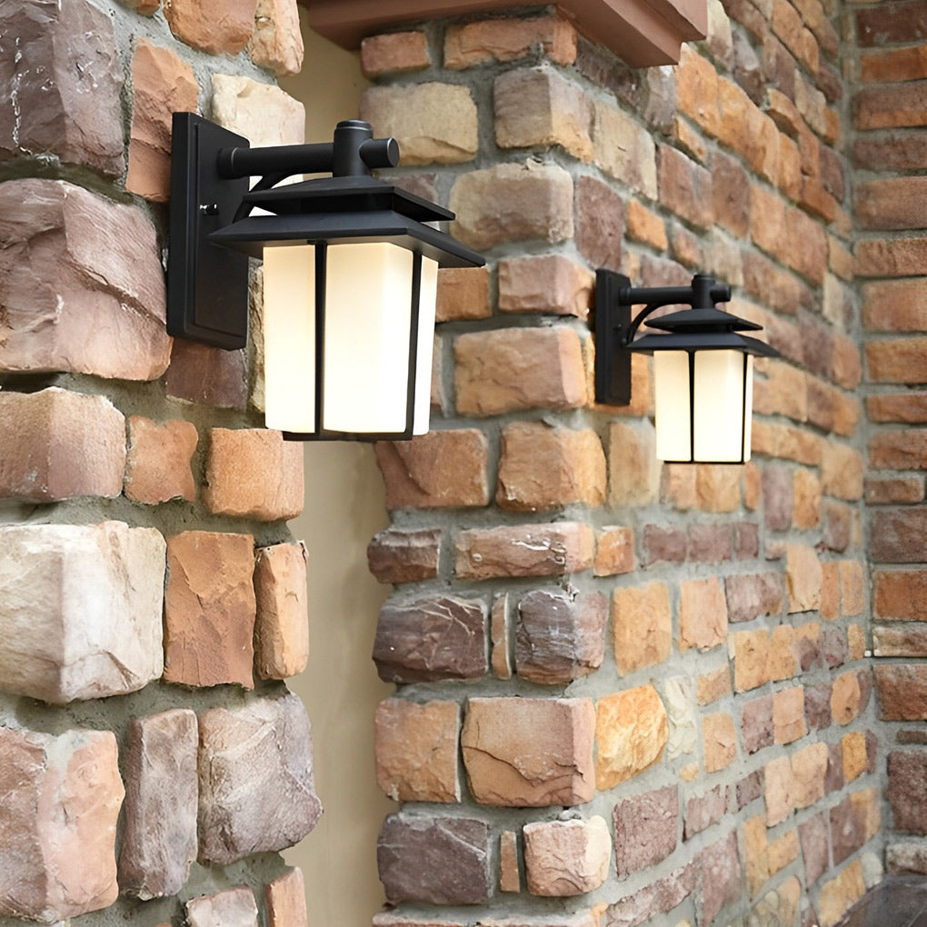 Great Vintage European Aluminum Outdoor Wall Sconces