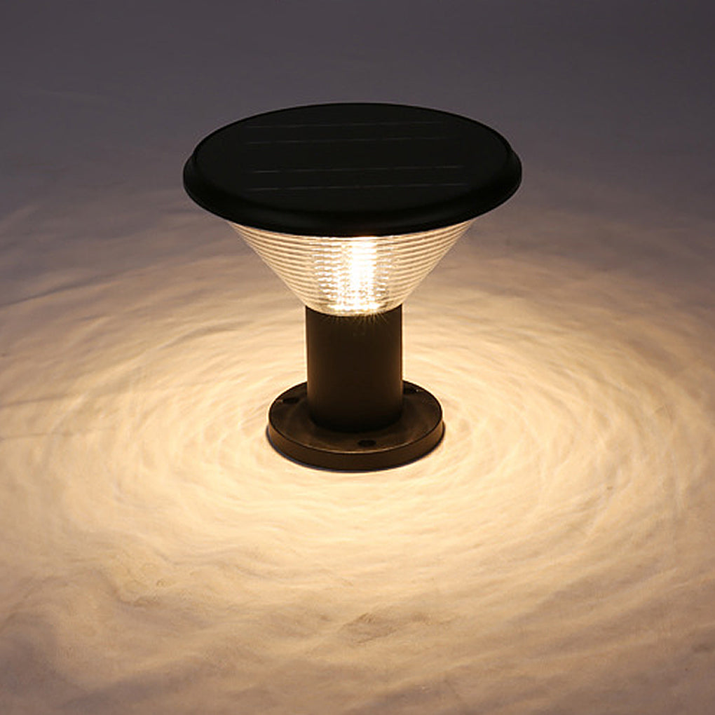 Jasper Circular Control Fence Aluminum Outdoor Post Lights