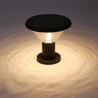 Jasper Circular Control Fence Aluminum Outdoor Post Lights