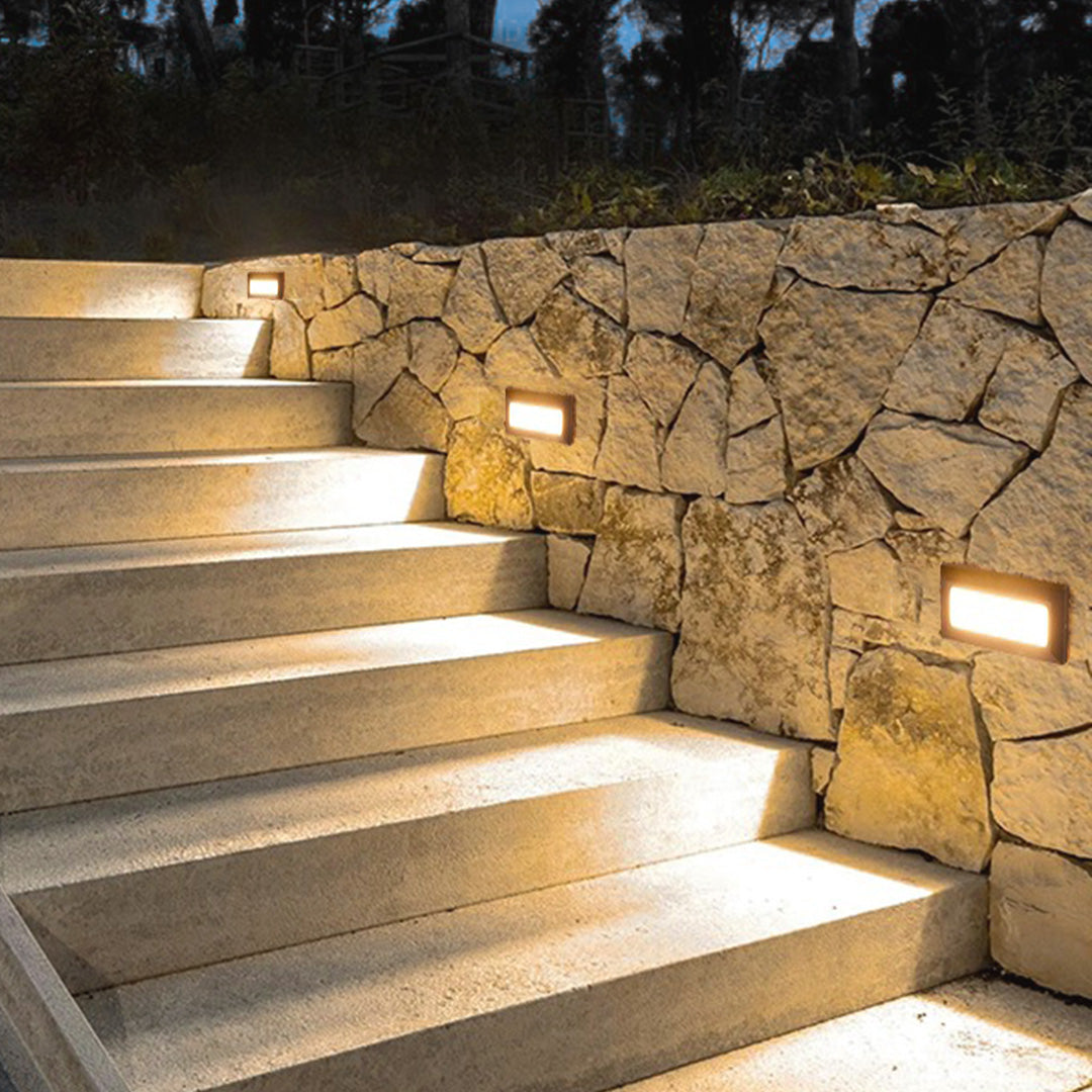 Sibley LED Steps Classic Aluminum Outdoor Lights
