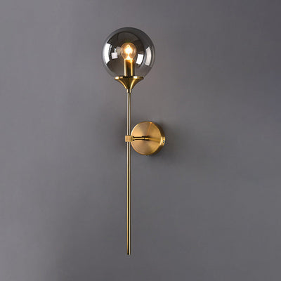 Valentina Modern Globe Glass Wall Lamp - Neutral Decor