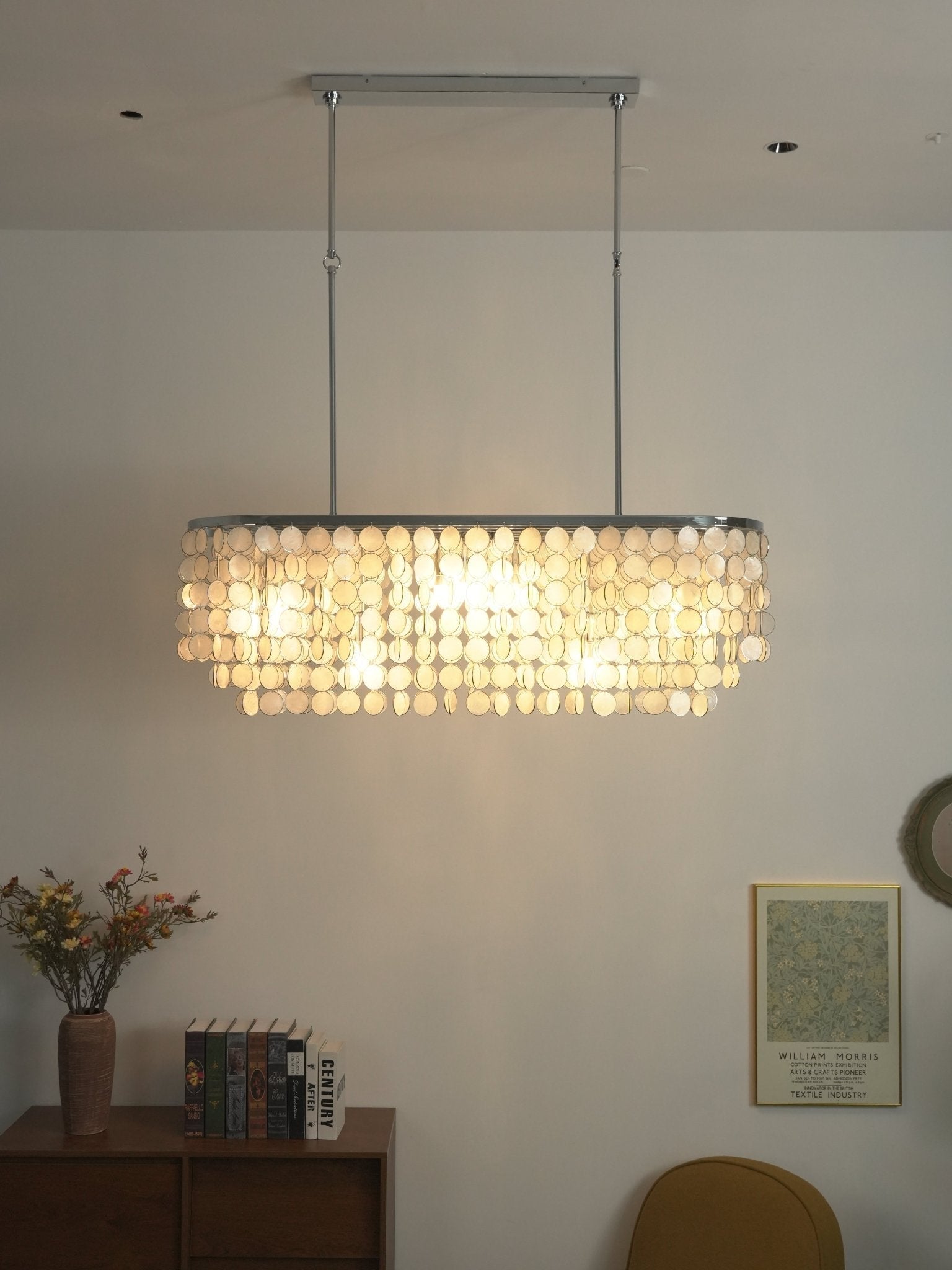 Eiric Shell Linear Chandelier