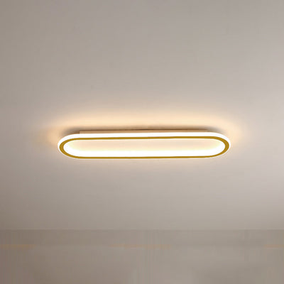 Arisha Minimalist Rectangular Flush Mount Ceiling Light - Neutral Decor