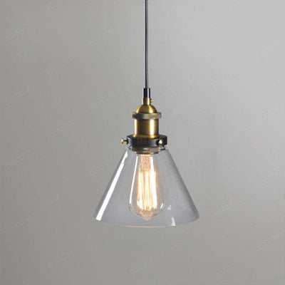 Arisha Industrial /Glass Pendant Light Dining Room - Neutral Decor