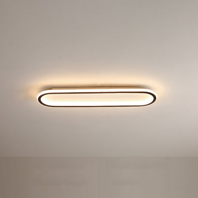 Arisha Minimalist Rectangular Flush Mount Ceiling Light - Neutral Decor