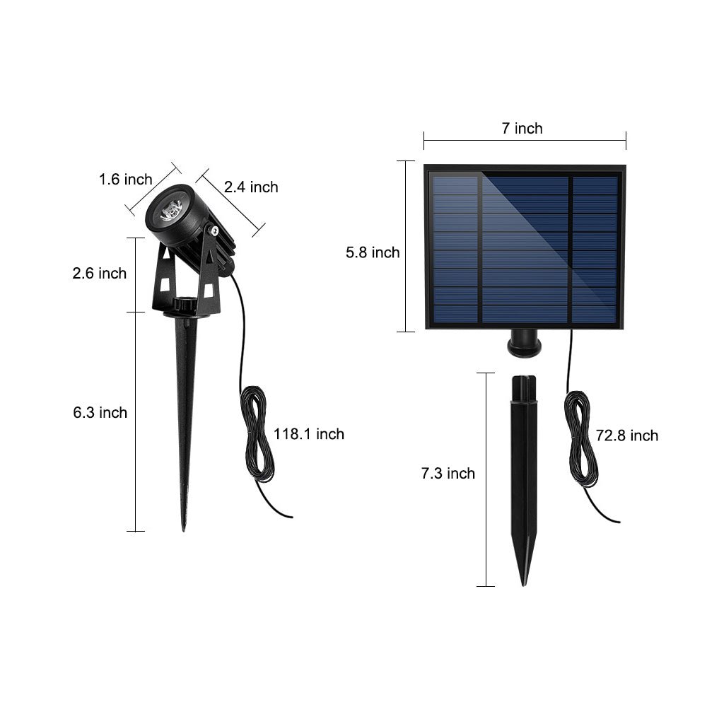 Rosalie Adjustable Solar Aluminum Outdoor Spotlight