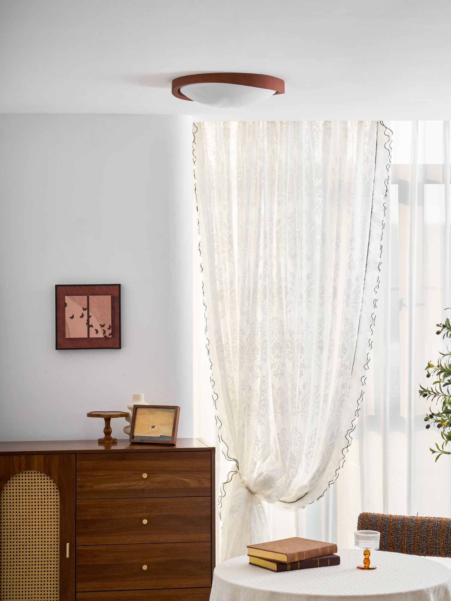 Fairborne Curved Edge Flush Mount Ceiling Light