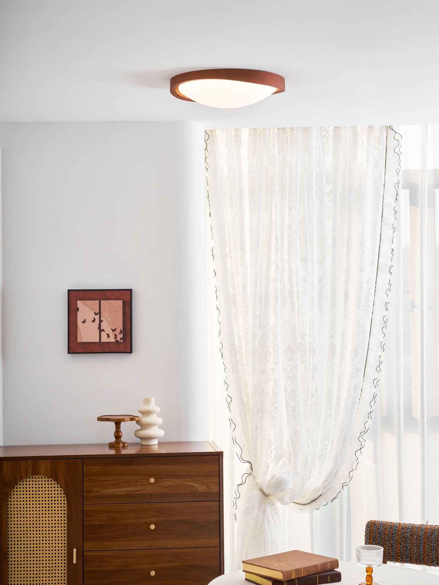 Fairborne Curved Edge Flush Mount Ceiling Light