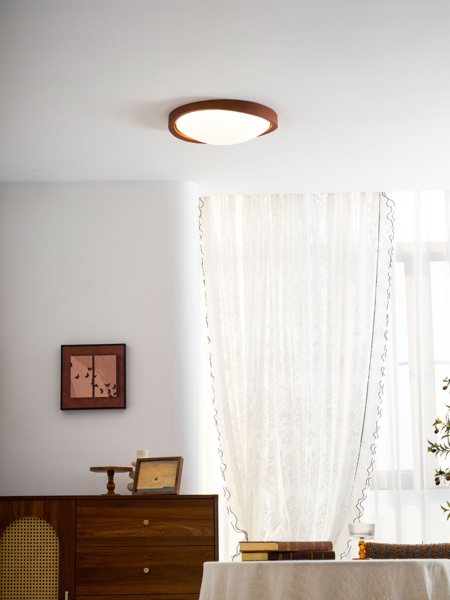 Fairborne Curved Edge Flush Mount Ceiling Light