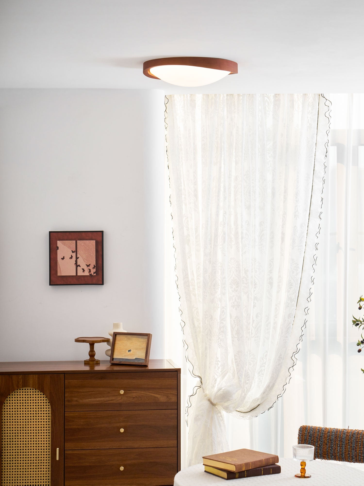Fairborne Curved Edge Flush Mount Ceiling Light