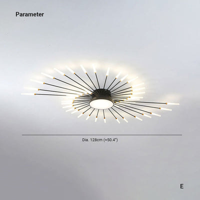 Arisha Modern Home Decoration Fireworks LED Ceiling Light - Neutral Decor