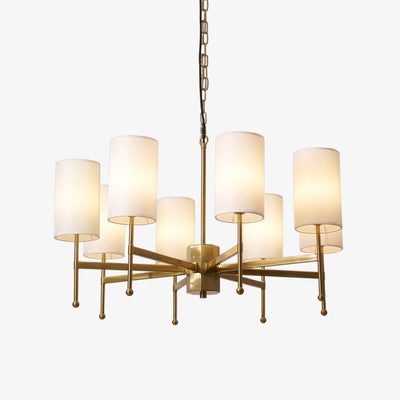 Ulcarisra Traditional Vintage Brass Fabric Chandelier