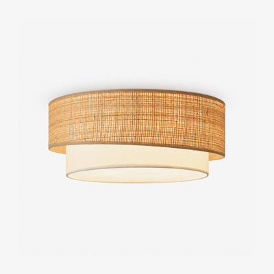 Dalescombe Raffia Flush Mount