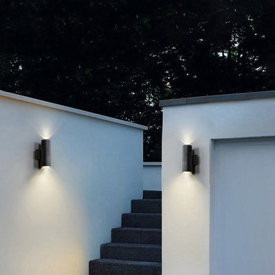 Ray Minimalist Double-headed LED Outdoor Wall Lamp Glass Garden Corridor - Neutral Decor