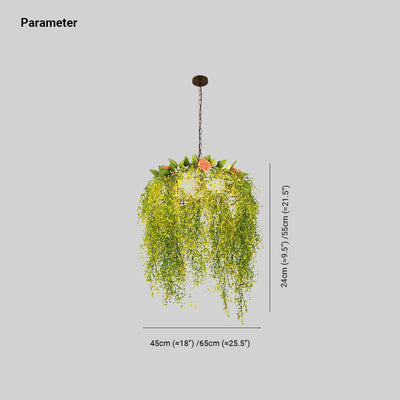 Ritta Art Natural Plant/Flower Decor Pendant Light Living Room - Neutral Decor