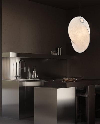 Verine Sculptural Mulberry Silk Pendant Light