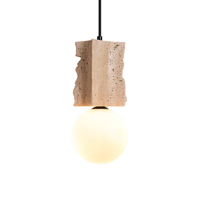 Travertine Raw Edge Pendant Light