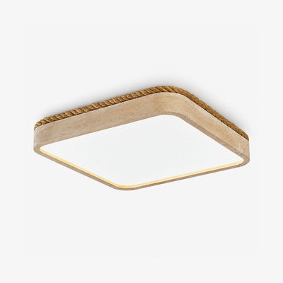 Ivermont Travertine Flush Mount Light