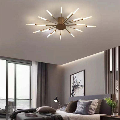 Arisha Fireworks Flush-Mount Ceiling Light Living Room - Neutral Decor