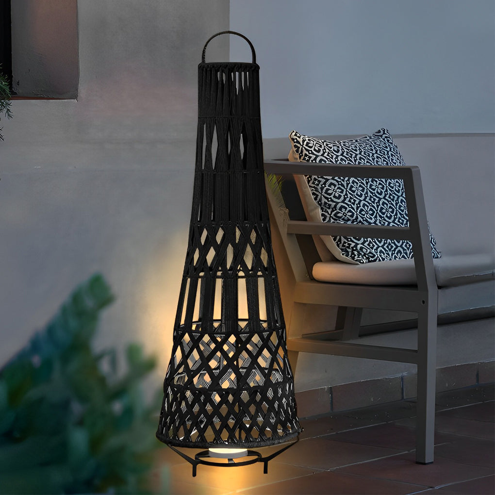 Misty Classic Unique Steel Outdoor Tribal Floor Lamp