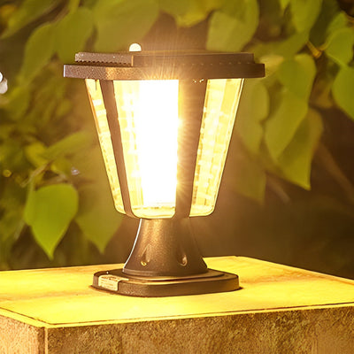 Smll LED Motion Sensor Modern Aluminum Outdoor Post Caps Lights