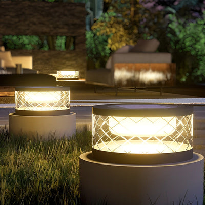 Glynnis Creative Modern Outdoor Post Caps Lights