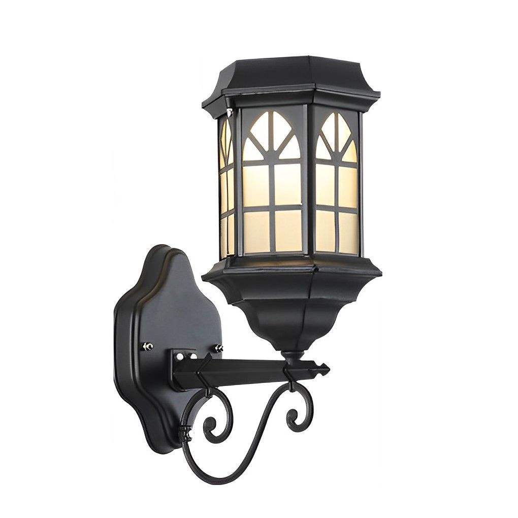 Blesed Retro LED Solar Aluminum Outdoor Wall Lamp