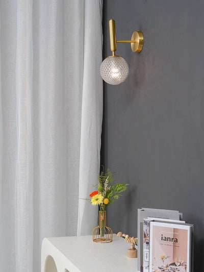 Kynlo Wall Lamp Plug In Glass Globe Nordic