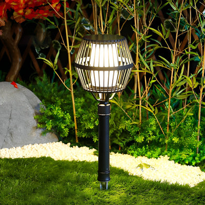 Deirdre Modern Solar Caged Aluminum Outdoor Lanterns