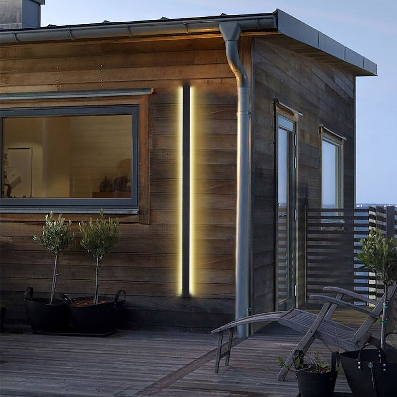 Neal Long LED Linear Modern Iron Outdoor Wall Light