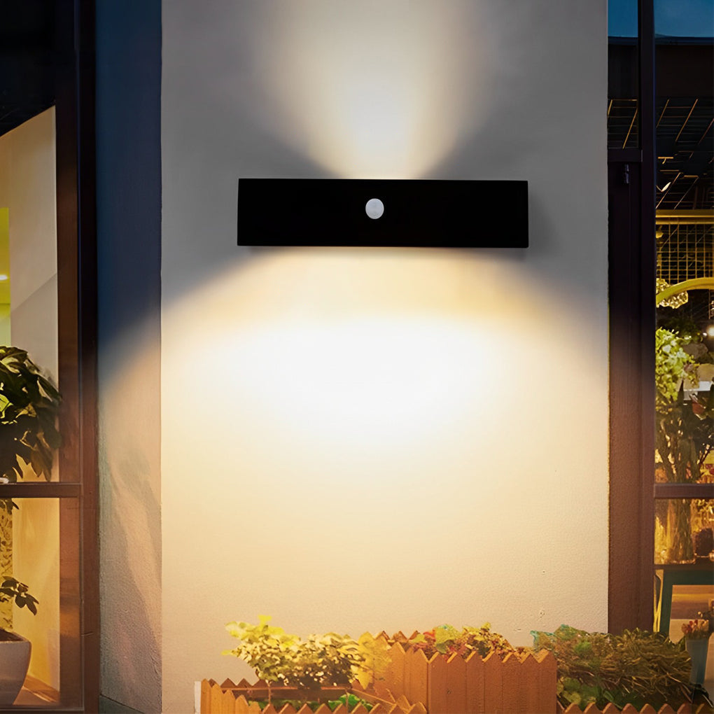Shan Motion Sensor Modern Metal Outdoor Wall Lamp