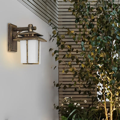 Great Vintage European Aluminum Outdoor Wall Sconces