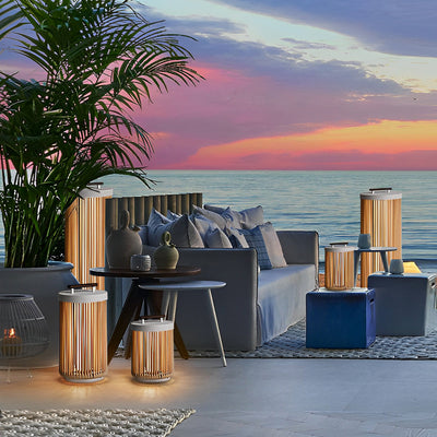 Lamont Handmade LED Modern Portable Steel Outdoor Lanterns