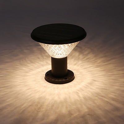 Jasper Circular Control Fence Aluminum Outdoor Post Lights