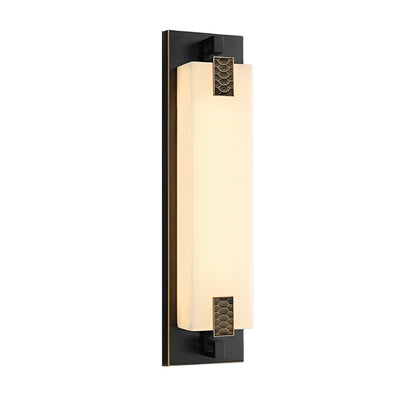 Frank LED Classic Retro Copper Marble Outdoor Wall Lights