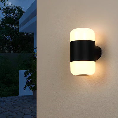 Delht Round Modern Aluminum Outdoor Wall Lamp