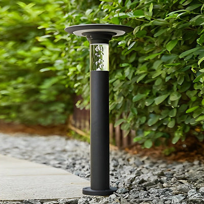 Nancy Solar Round Top Disk Aluminum Down Path Lighting