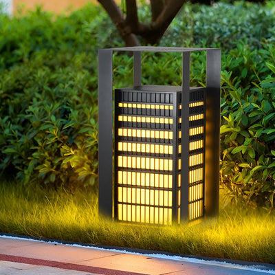 Laughter Unique Industrial Marble Outdoor Pathway Lantern
