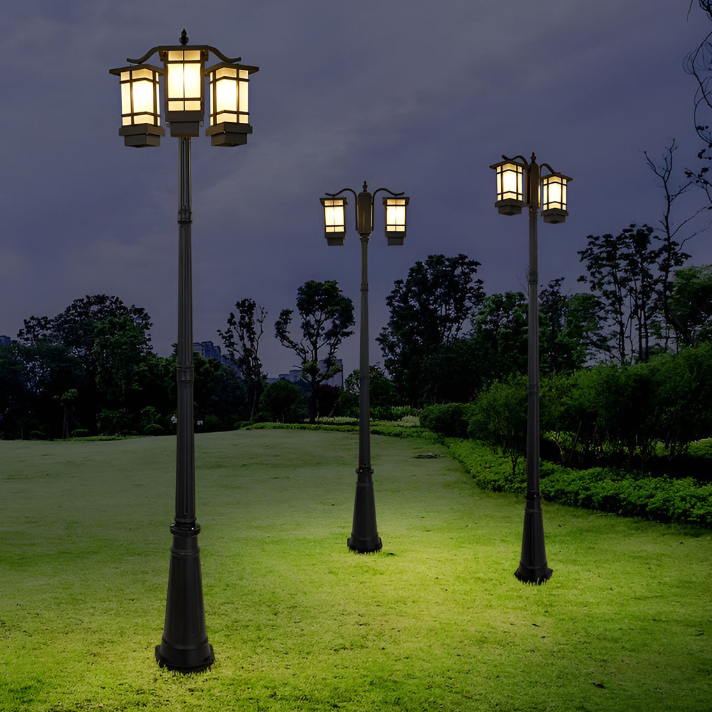 Roswell Modern Public Aluminum Outdoor Post Lights